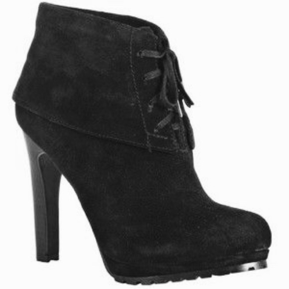 Rosegold by Modern Vintage suede high heel booties
